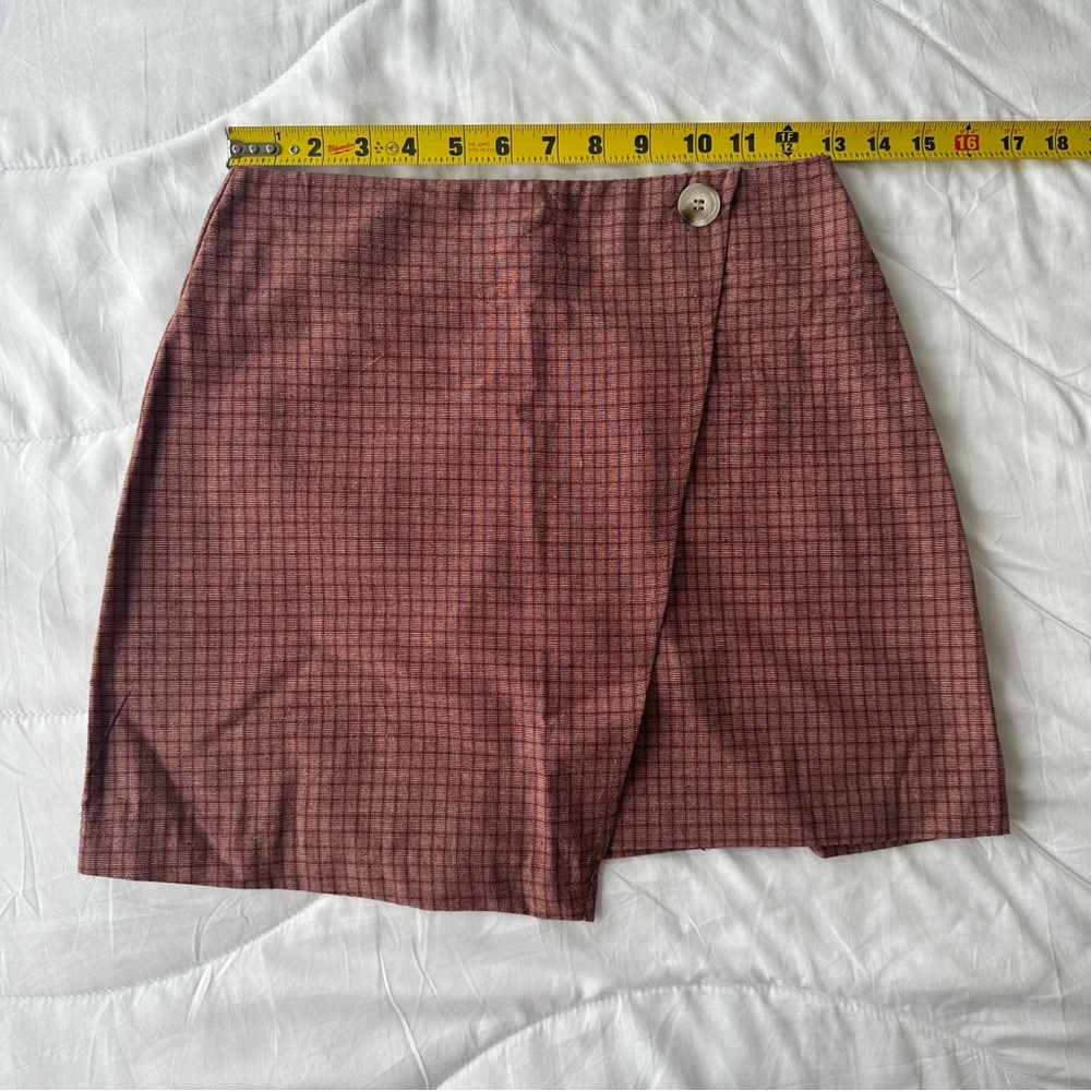 Lulus Pink Plaid Mini Skirt